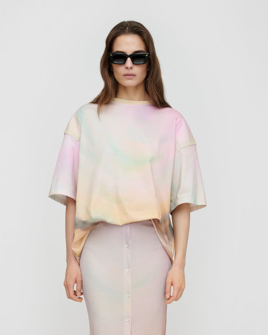 Alane - Cotton Jersey Shirt - Sunrise Haze