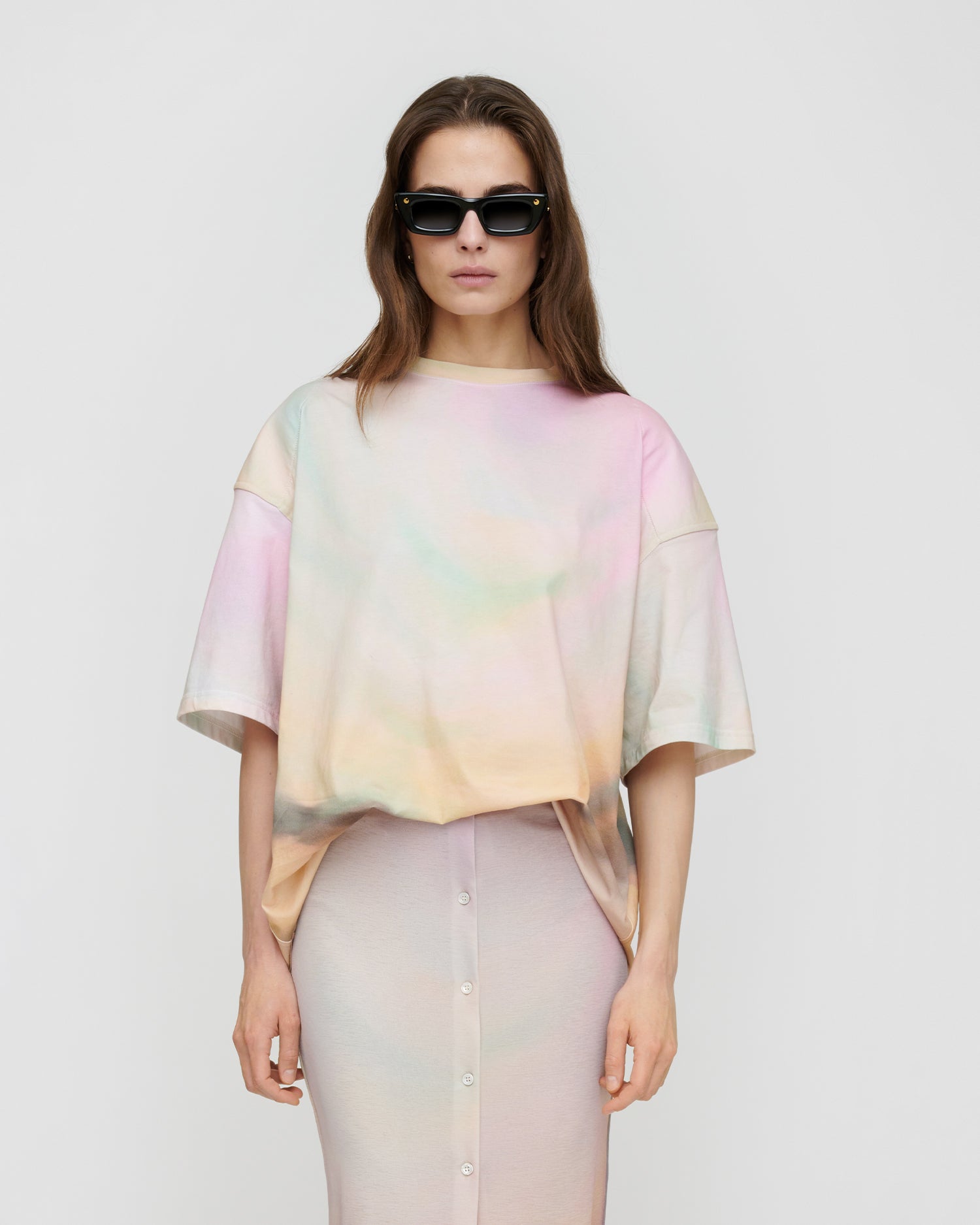 Alane - Cotton Jersey Shirt - Sunrise Haze