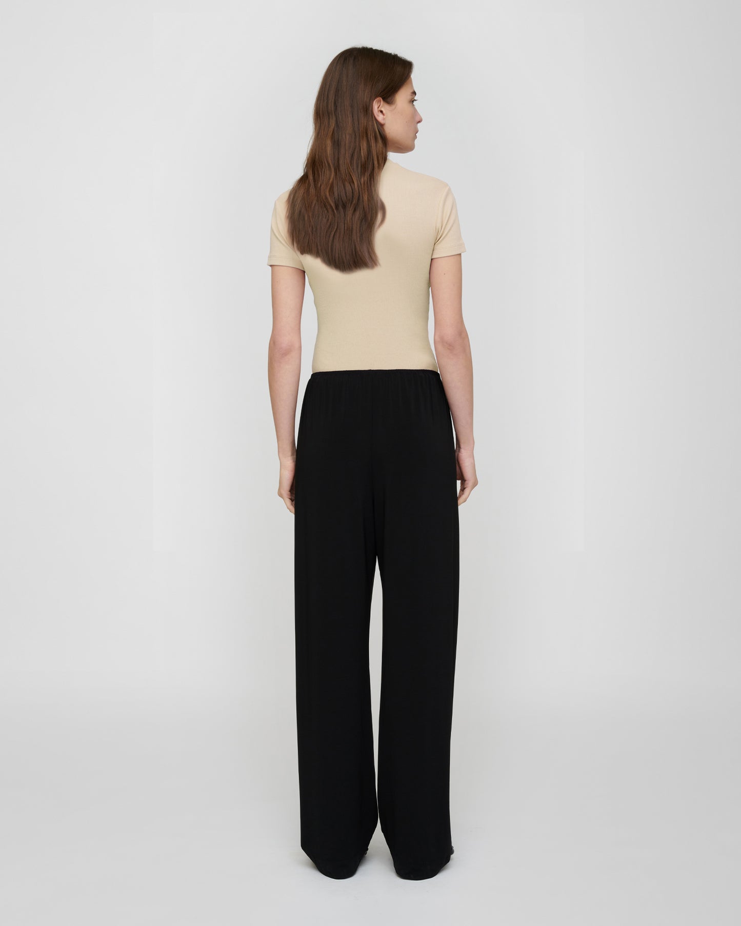 Axton - Rib Jersey T-shirt - Creme