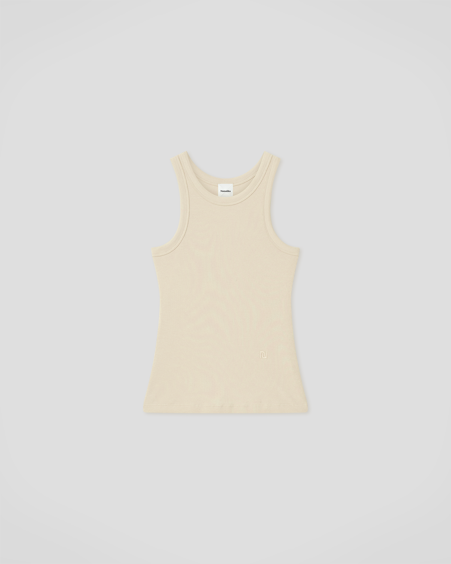 Herve - Rib Jersey Tank Top - Creme