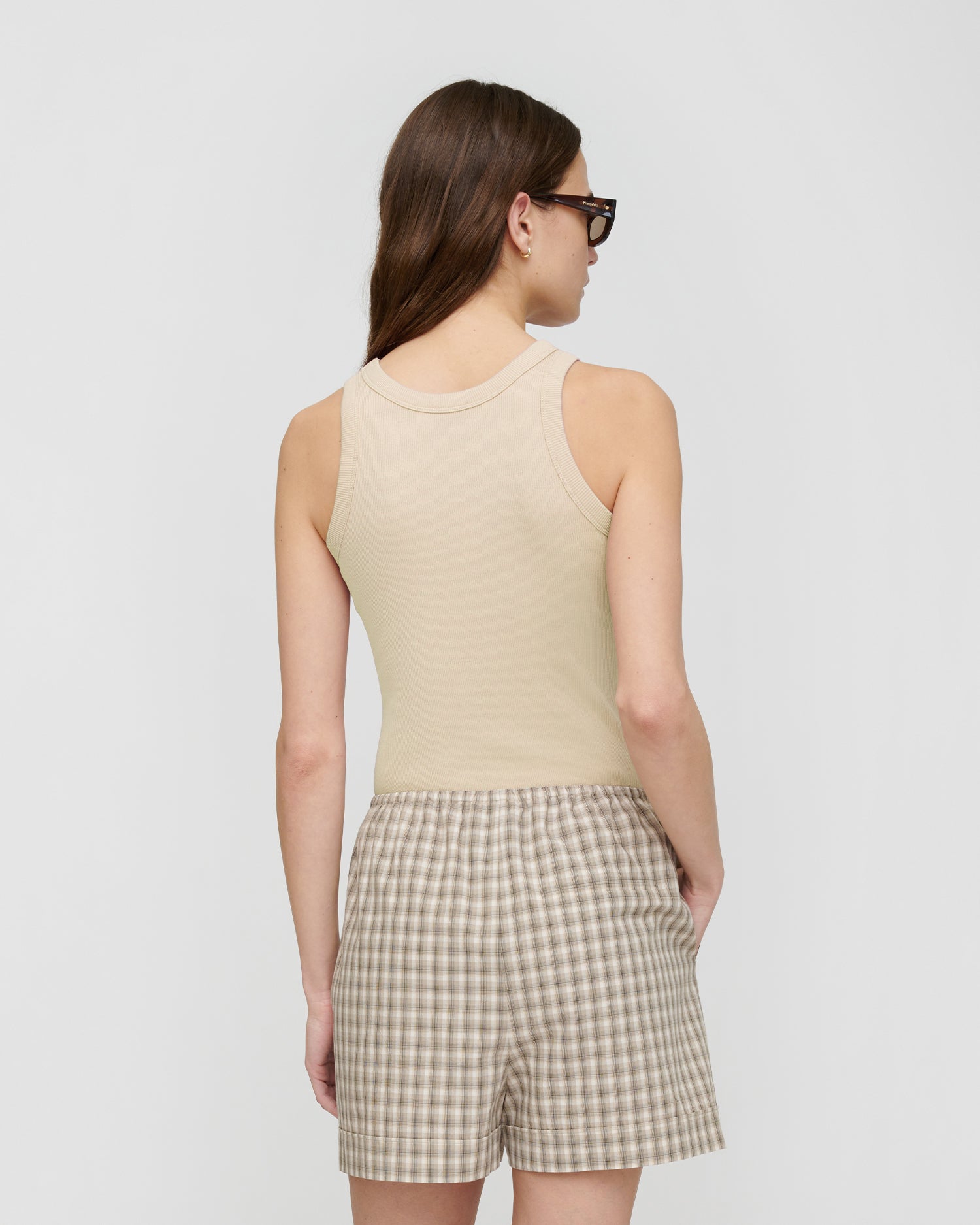 Herve - Rib Jersey Tank Top - Creme