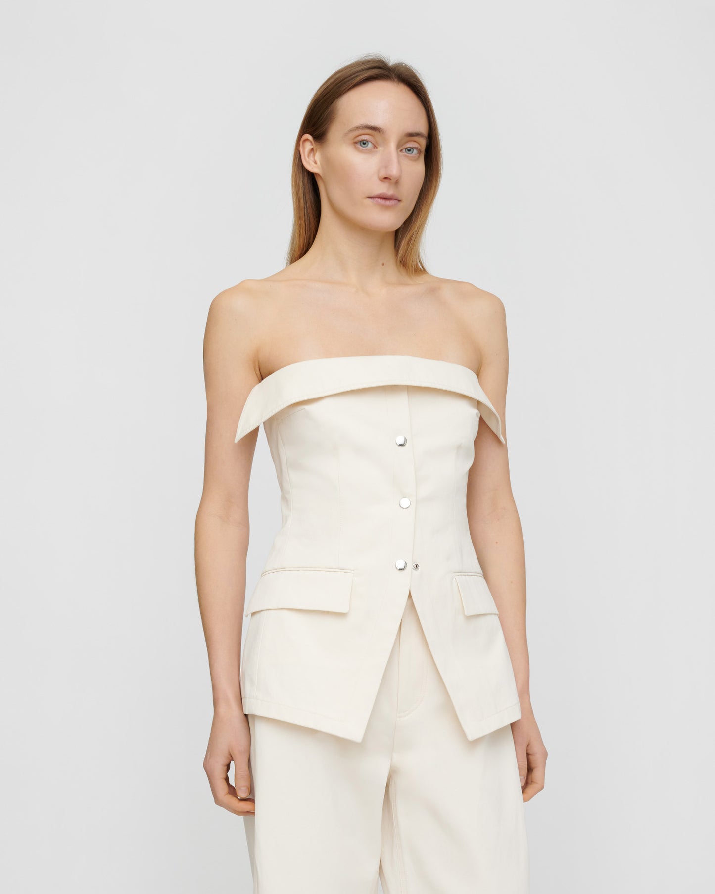 Rosenda - Studio Canvas Top - Creme