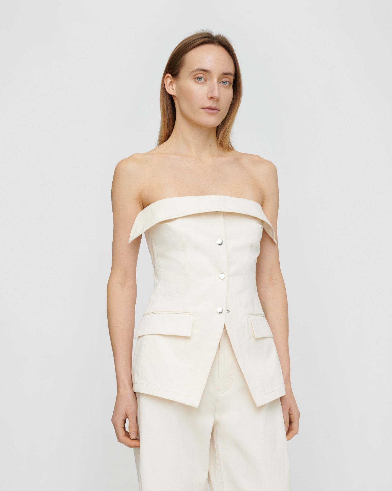 Rosenda - Studio Canvas Top - Creme