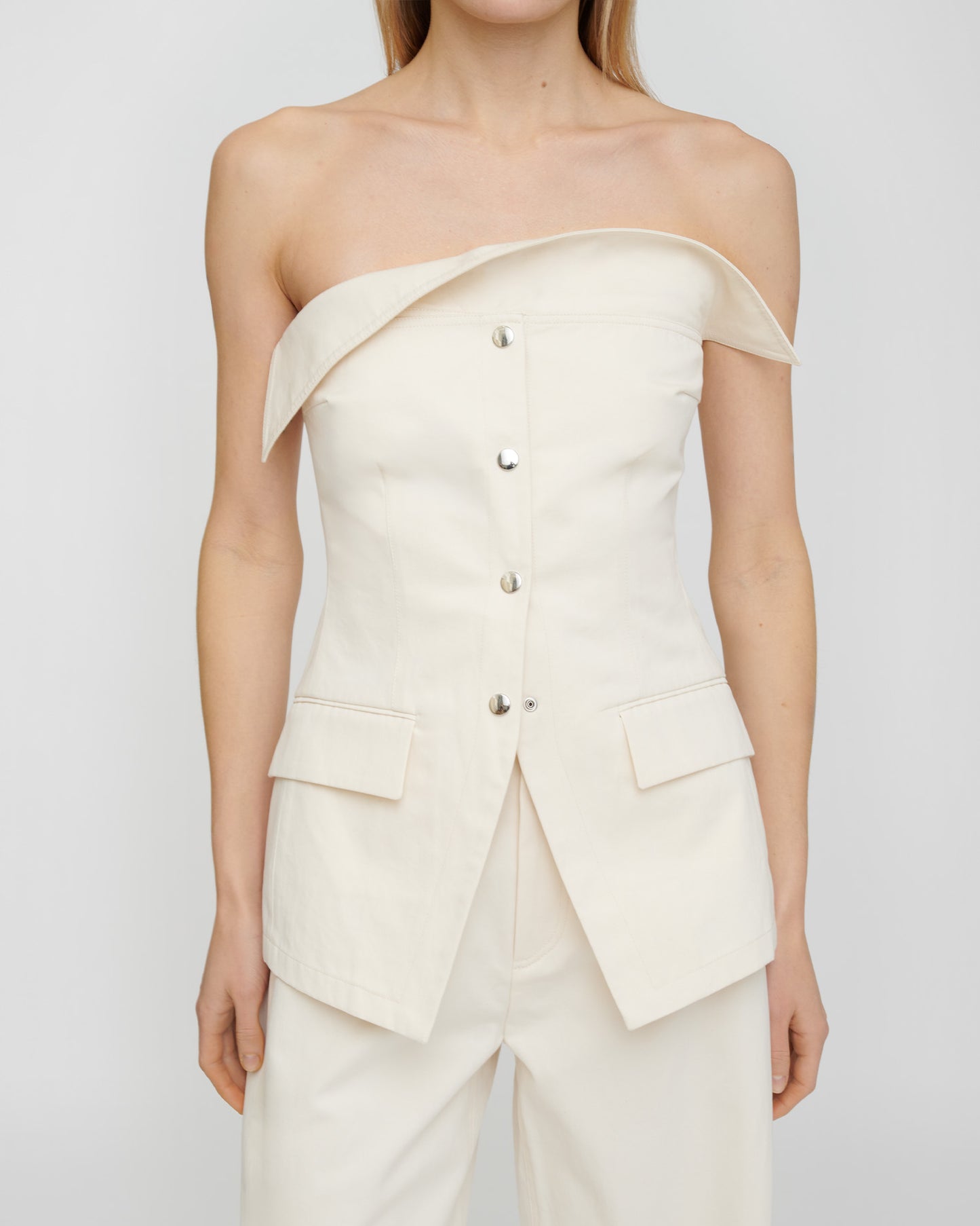 Rosenda - Studio Canvas Top - Creme