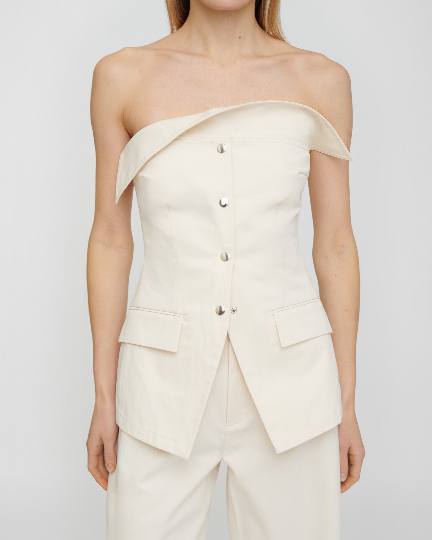 Rosenda - Studio Canvas Top - Creme