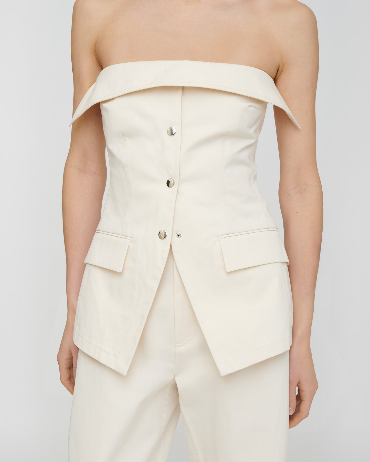 Rosenda - Studio Canvas Top - Creme