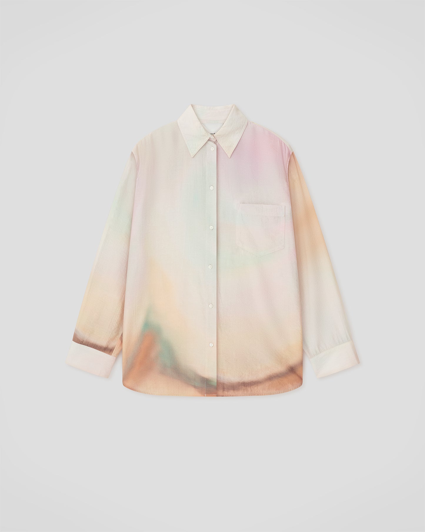 Chaska - Crinkled Viscose Shirt - Sunrise Haze