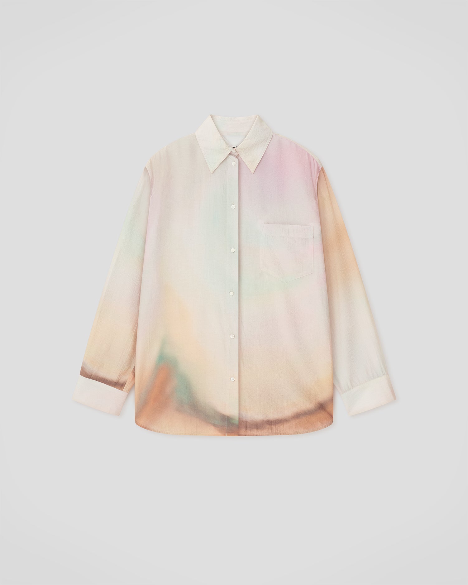 Chaska - Crinkled Viscose Shirt - Sunrise Haze