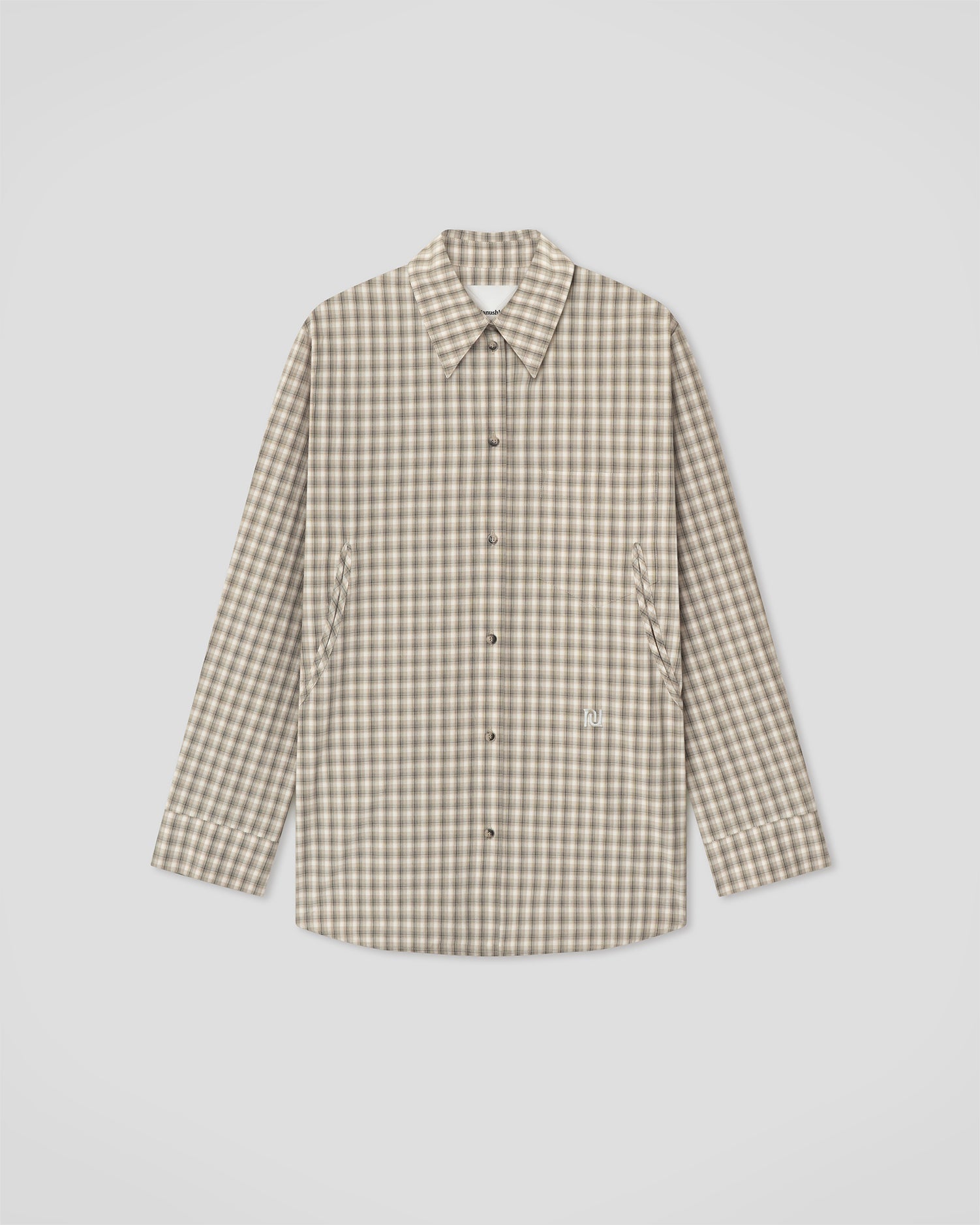 Atzi - Shirt - Creme/Grey