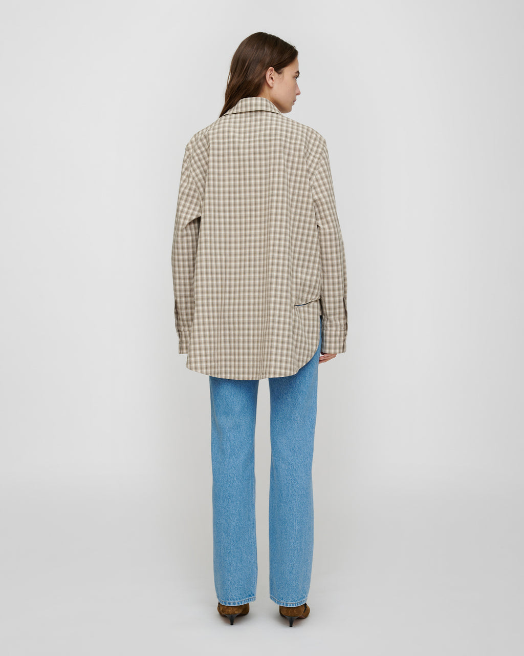 Atzi - Shirt - Creme/Grey
