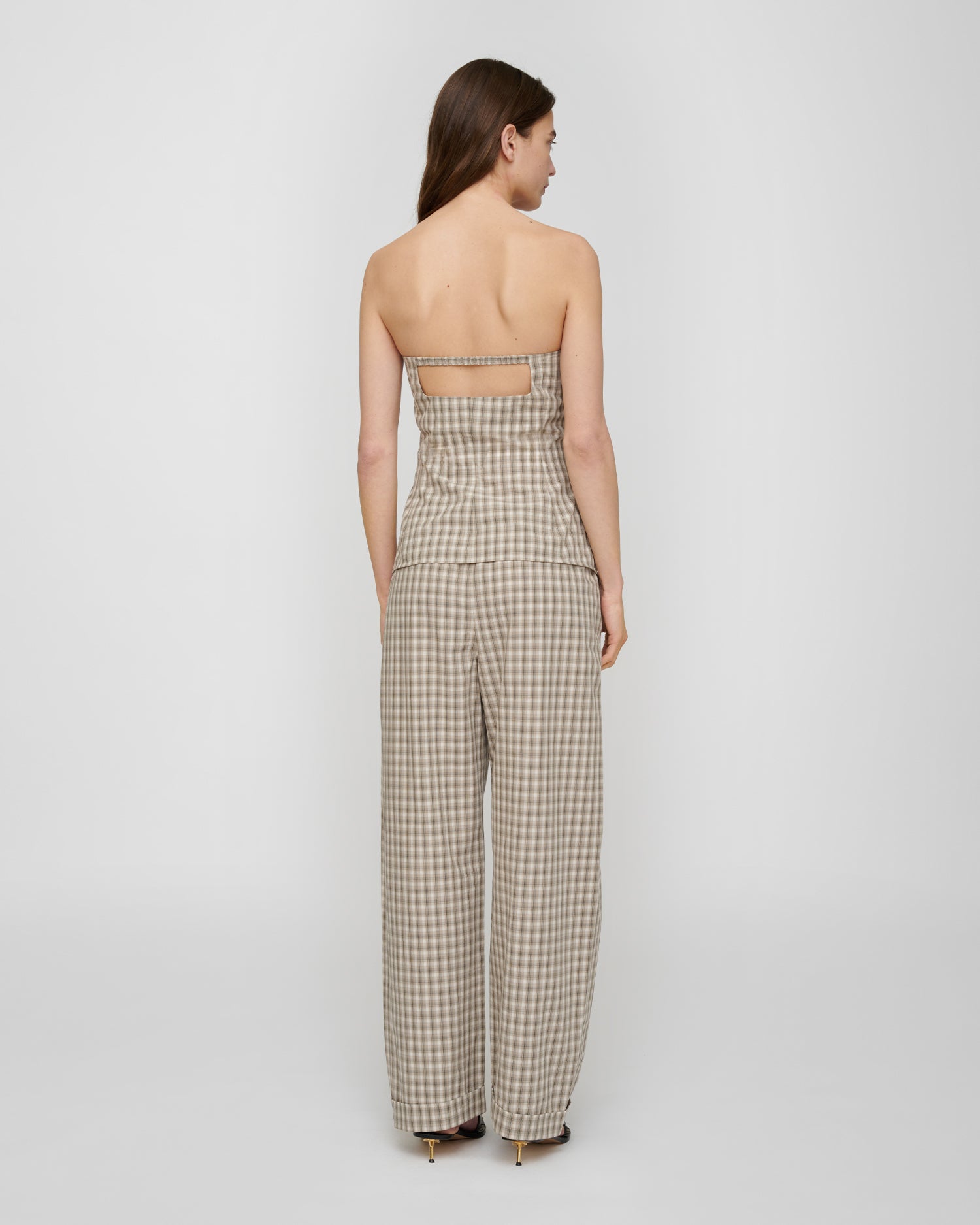 Brites - Shirt - Creme/Grey – Nanushka