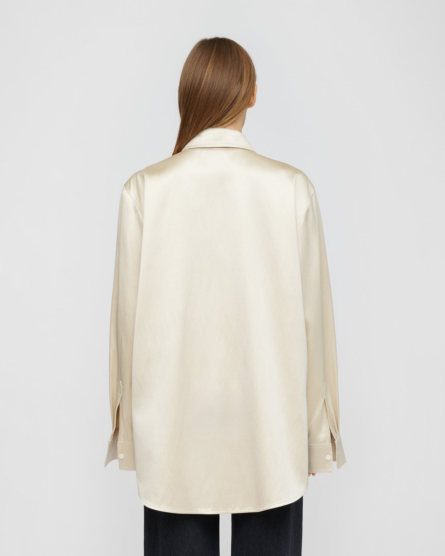 Tanis - Duchess Viscose Shirt - Creme