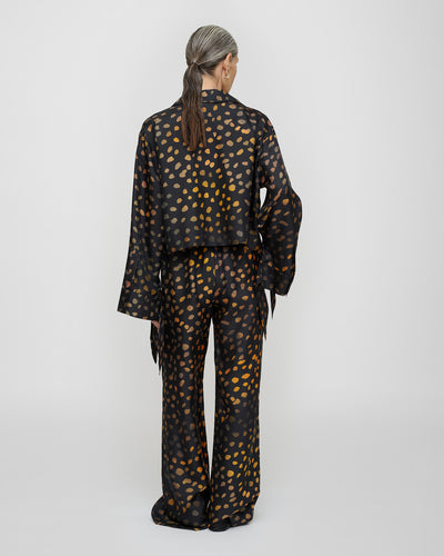 Nelida - Twill Silk Shirt - Moonlit Dots