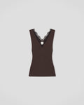 Siara - Fluid Rib Tank - Dark Brown