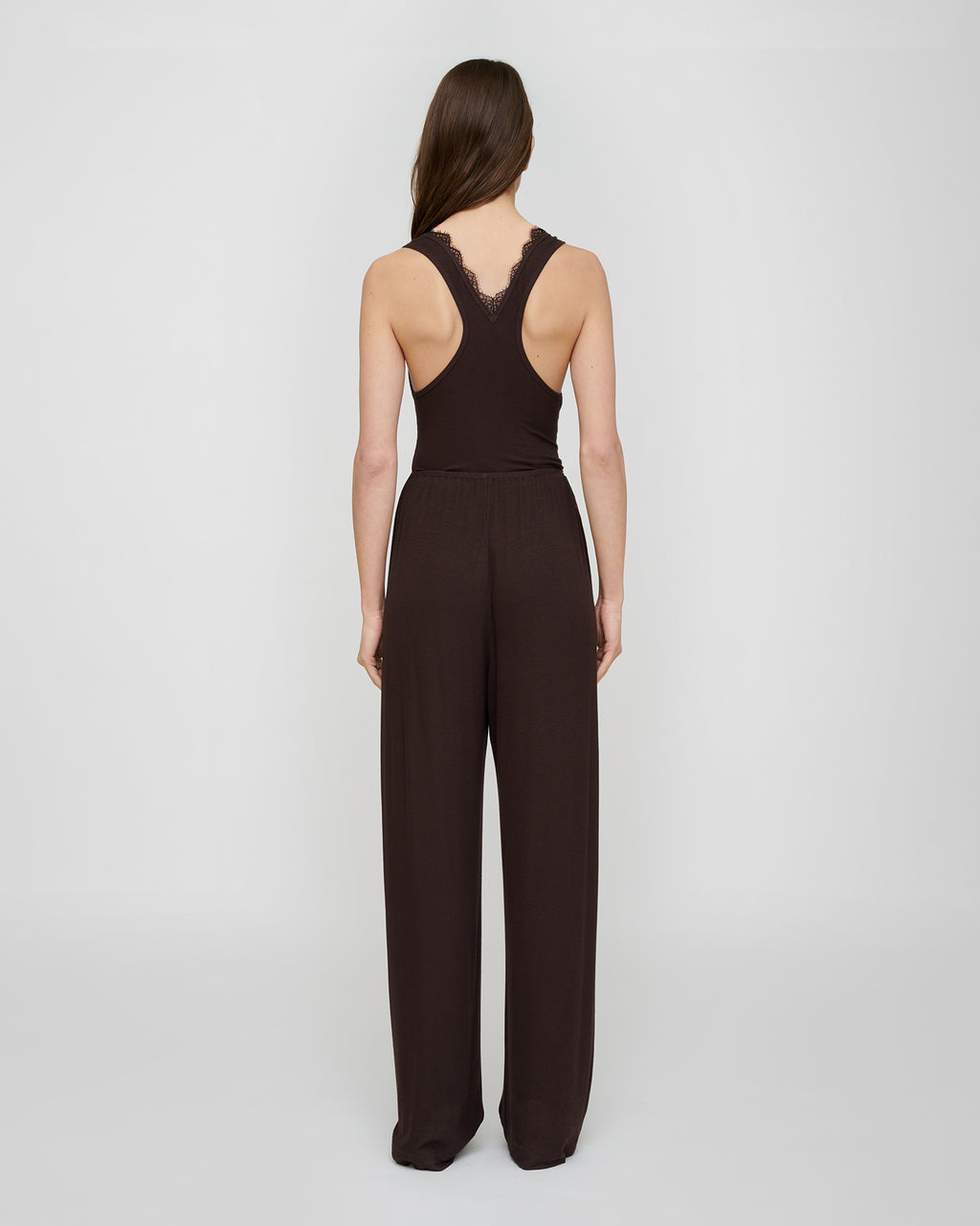 Siara - Fluid Rib Tank - Dark Brown