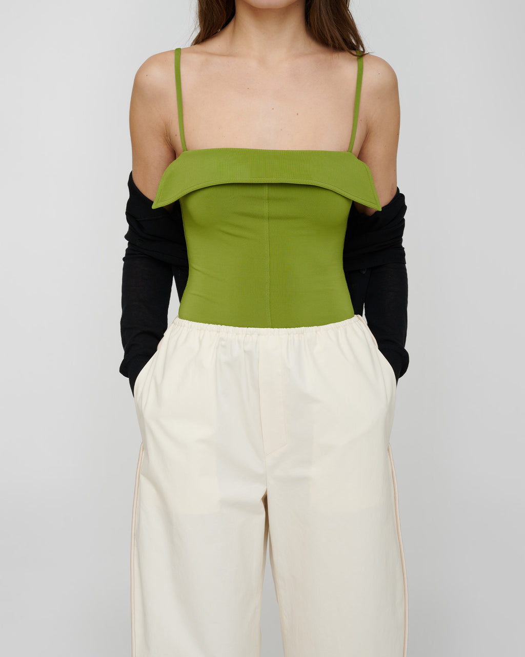 Marinie - Fluid Jersey Top - Green