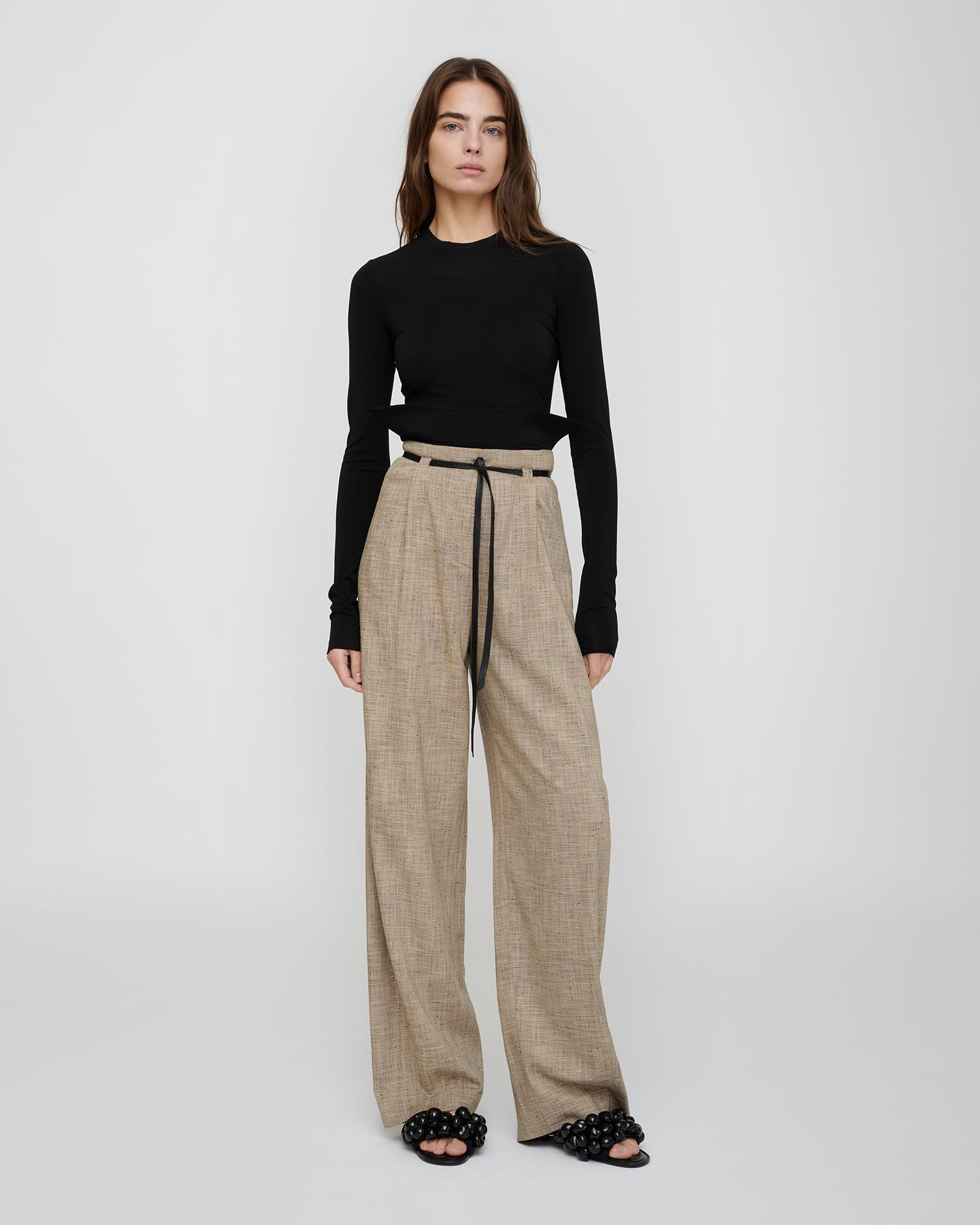 Raveen - Fluid Jersey Top - Black