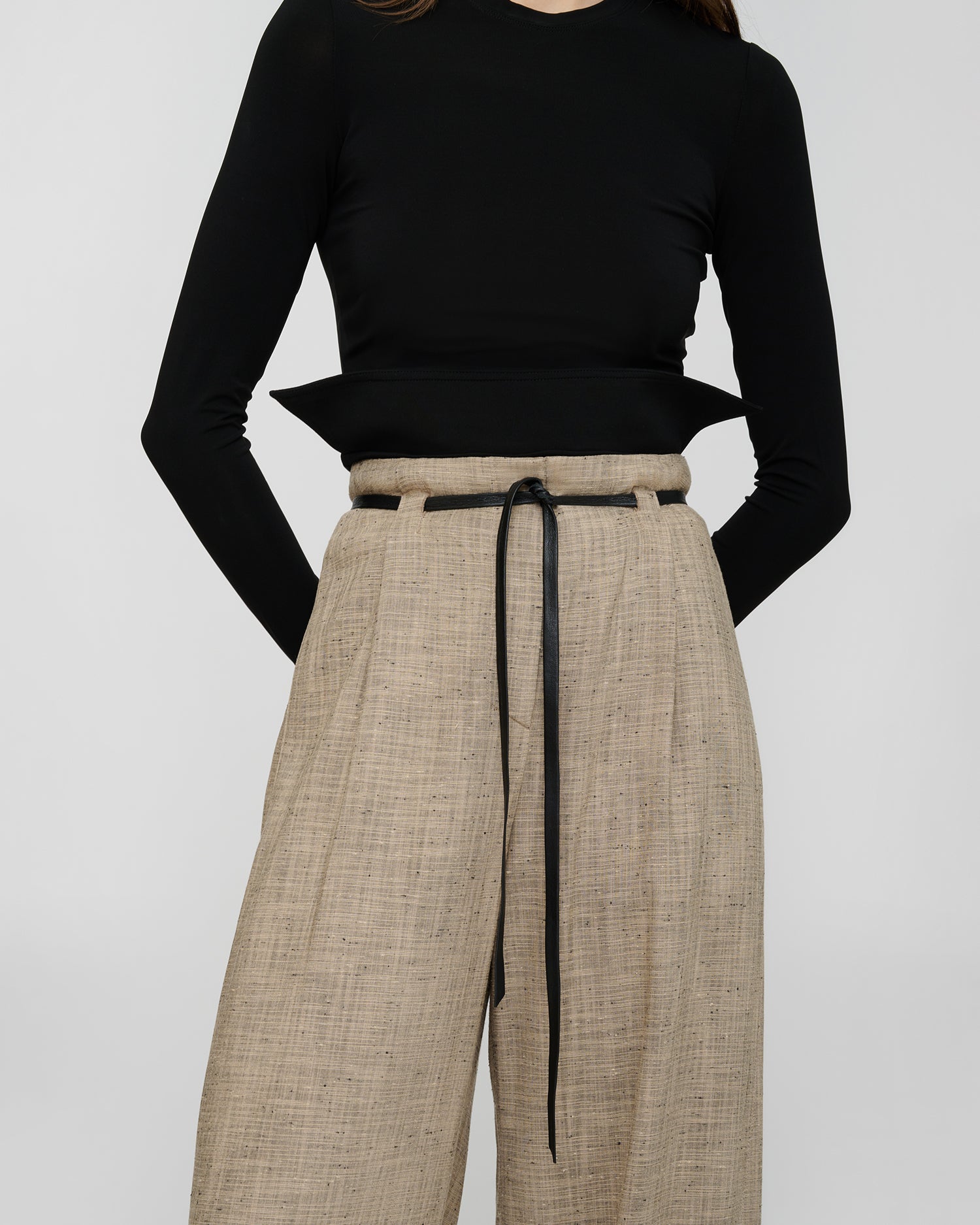 Raveen - Fluid Jersey Top - Black