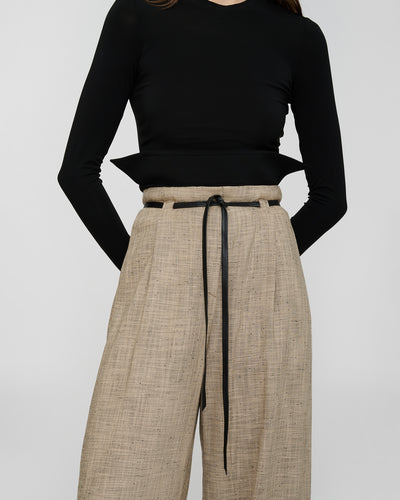 Raveen - Fluid Jersey Top - Black