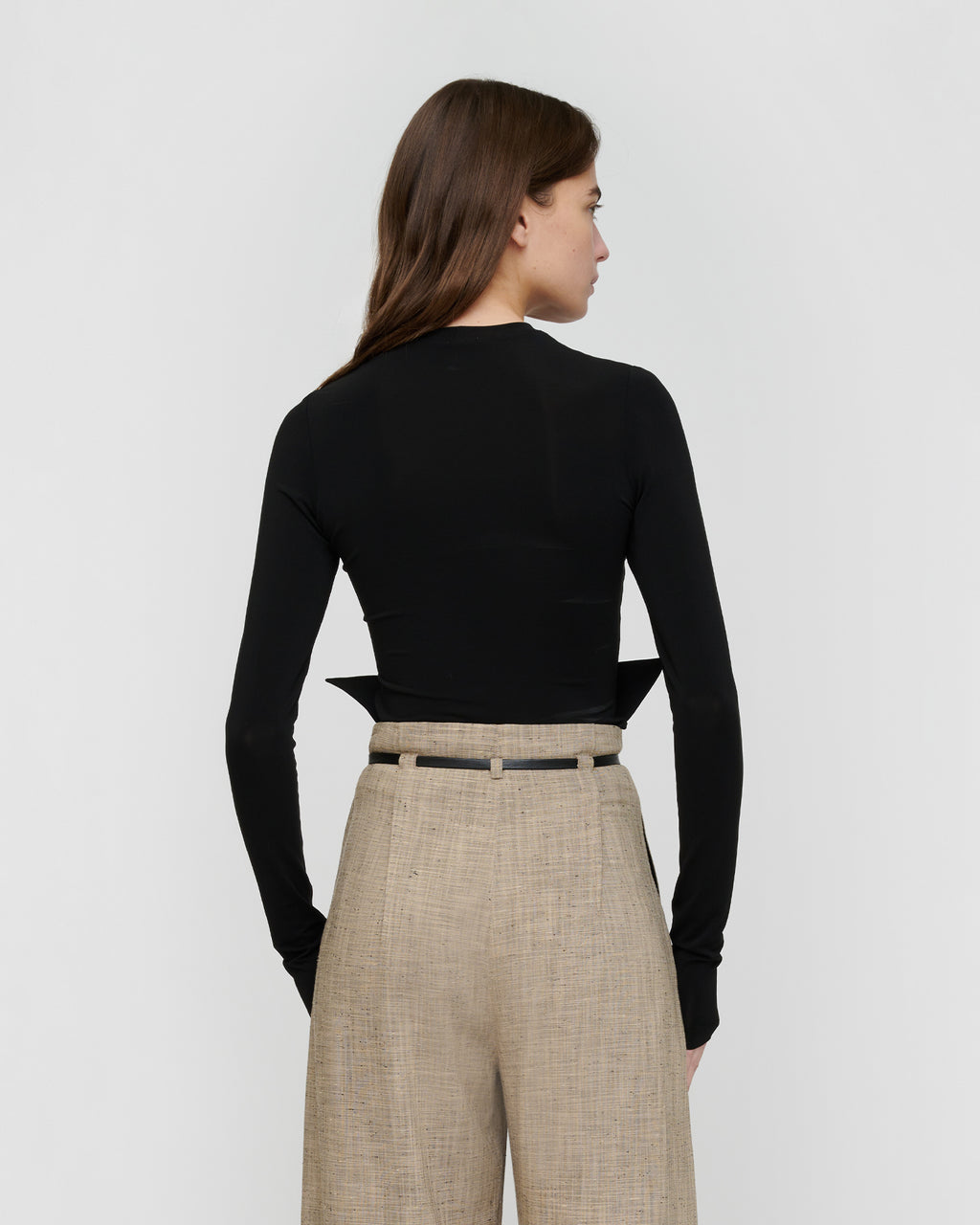 Raveen - Fluid Jersey Top - Black