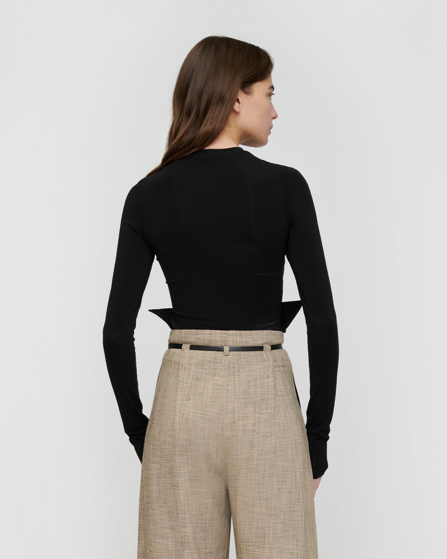 Raveen - Fluid Jersey Top - Black