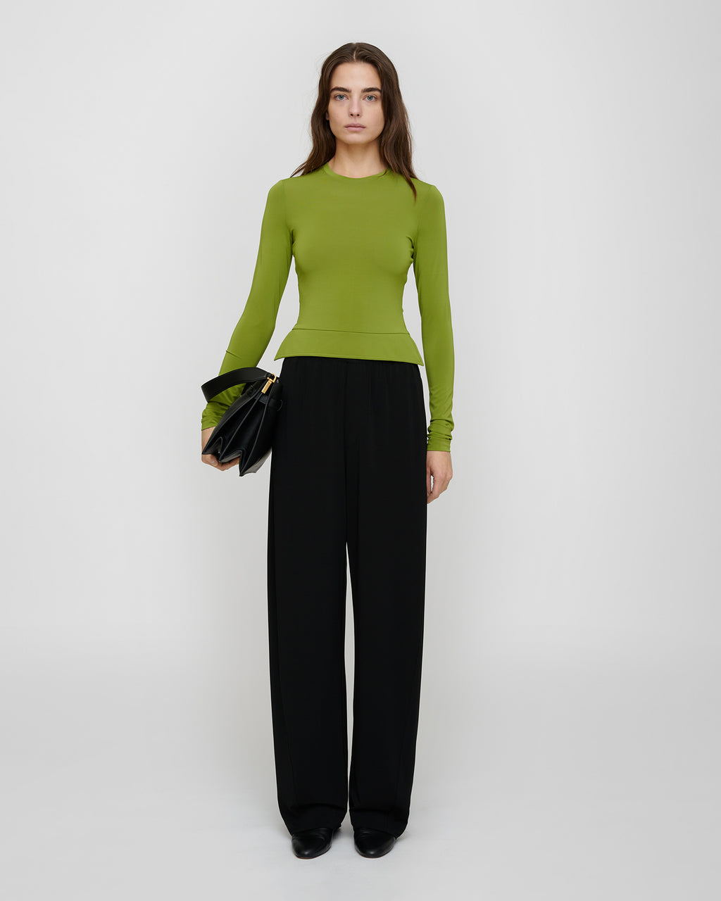 Raveen - Fluid Jersey Top - Green