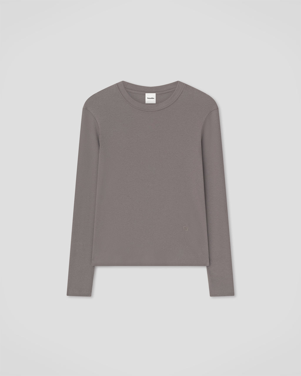 Tamsin - Rib Jersey Tee - Grey