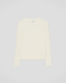 Tamsin - Rib Jersey Tee - Creme