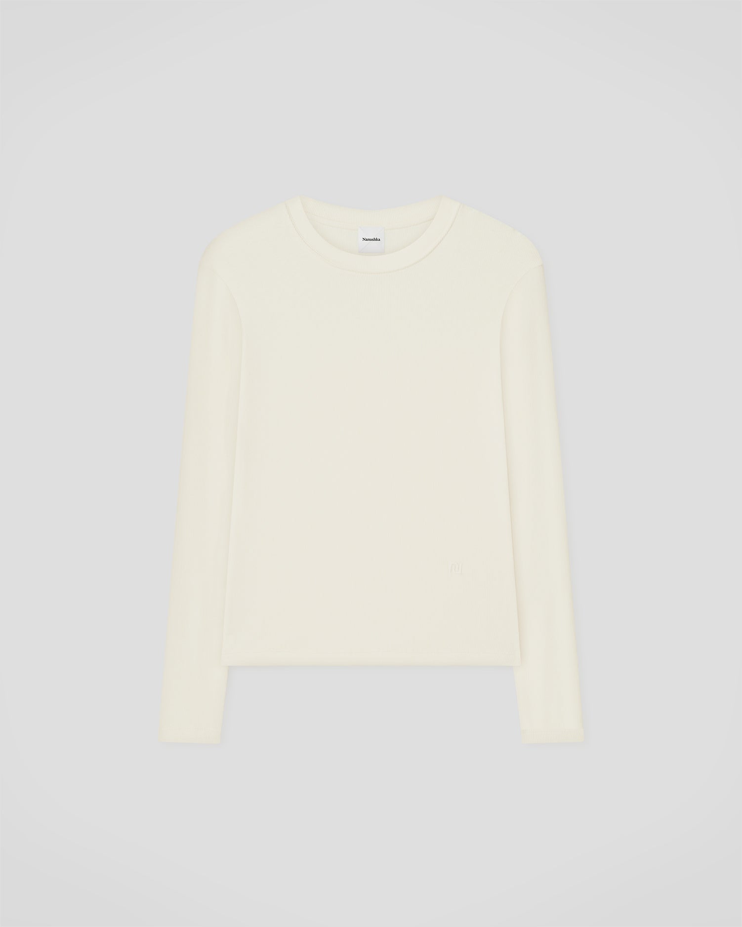 Tamsin - Rib Jersey Tee - Creme