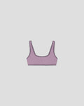 Malti - Recycled nylon bikini top - Lilac/Black