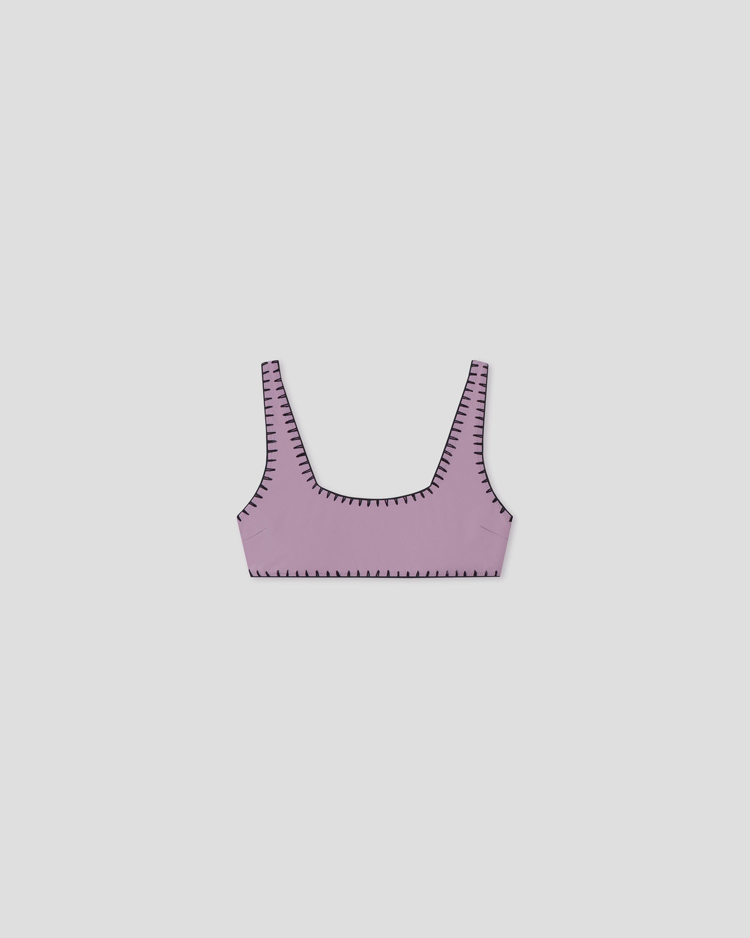 Malti - Recycled nylon bikini top - Lilac/Black