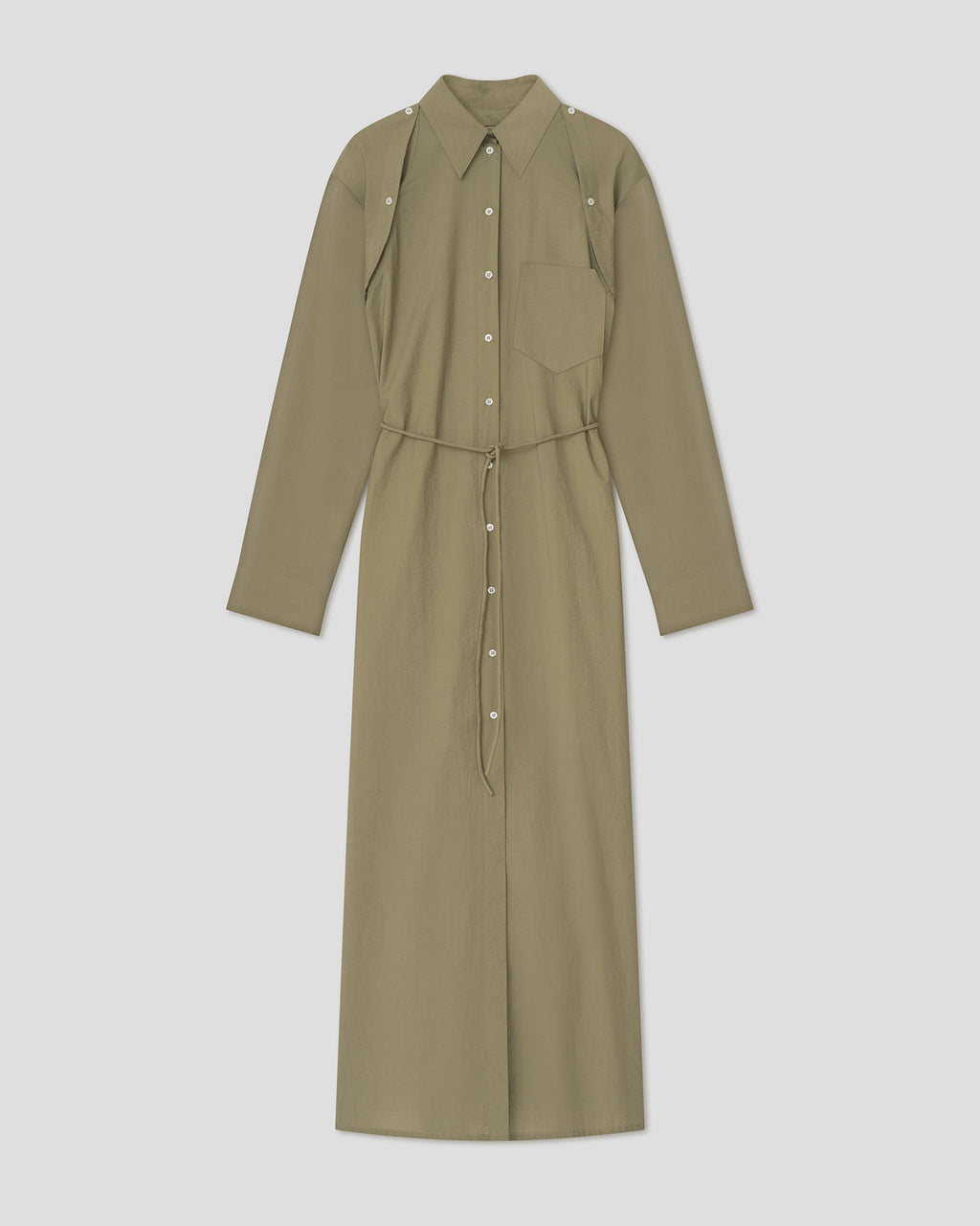 Erisha - Maxi shirt dress - Moss