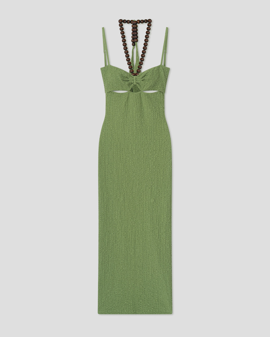 Adelaide - Beaded midi dress - Matcha