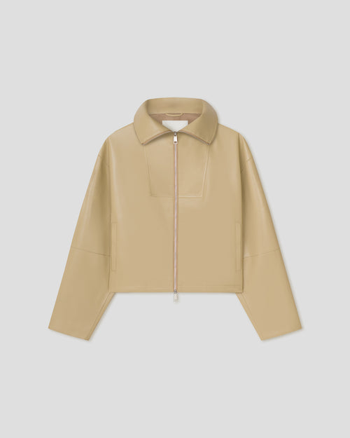 Alonza   okobor™ funnel neck jacket   yellow