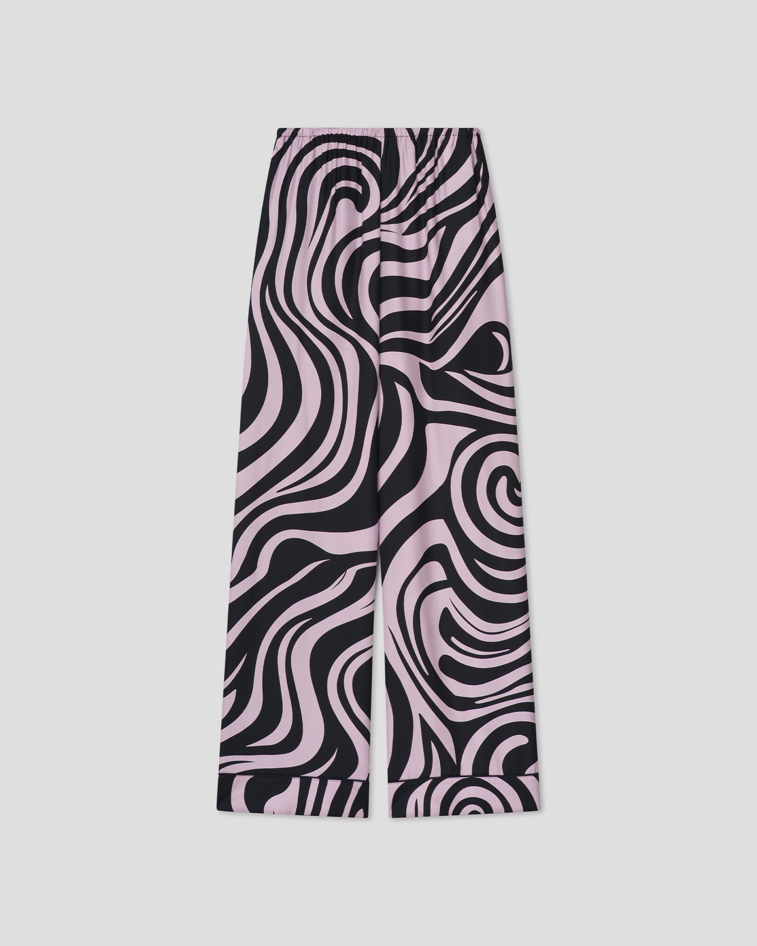 Arvenn - Twill Silk Pants - Lilac Swirl
