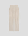 Hettie - Barrel leg pants - Creme