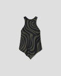 Coletta - Sleeveless top - Midnight Green Swirl