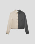 Abria - Color block shirt - Eucalyptus/Midnight