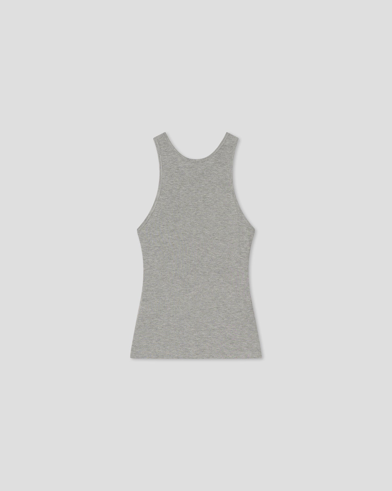 Raisie - Fluid Rib Tank Top - Grey Melange