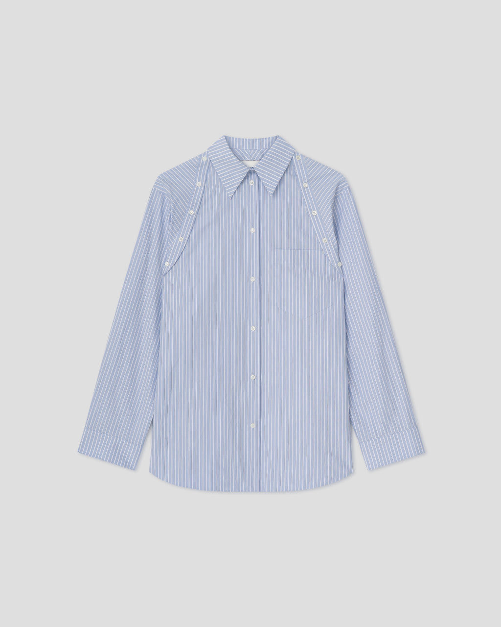 Nananda - Oversized shirt - Blue/White/Navy