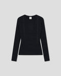 Lymee - Slim Fit Long Sleeve Top - Black
