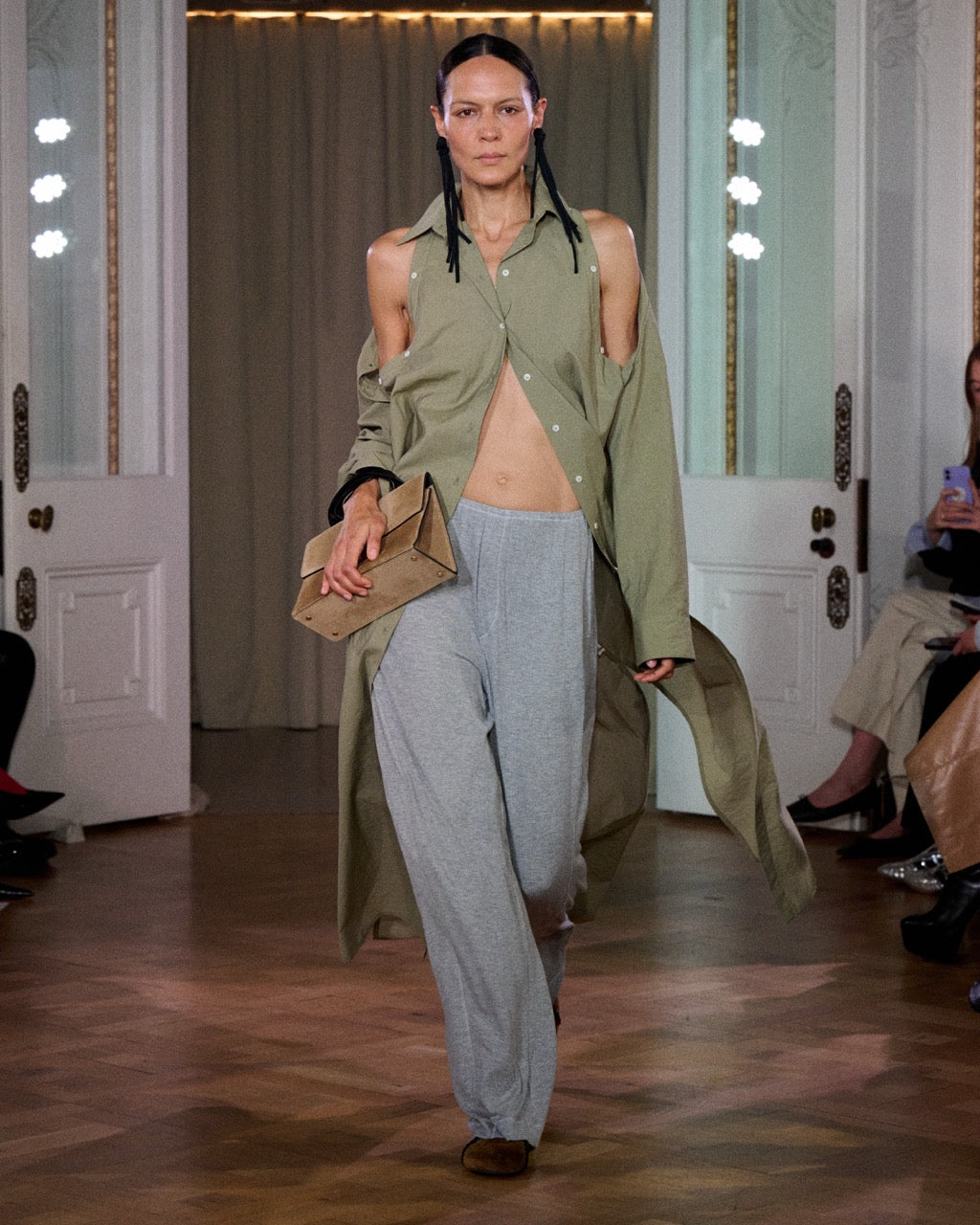 Erisha - Maxi shirt dress - Moss