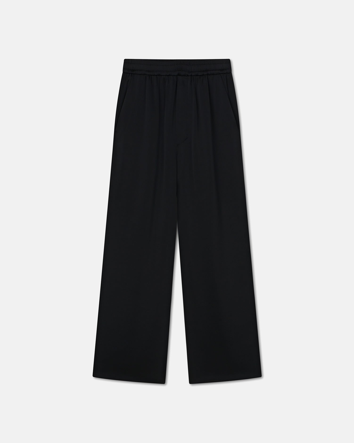 Odessa - Slip Satin Pants - Black