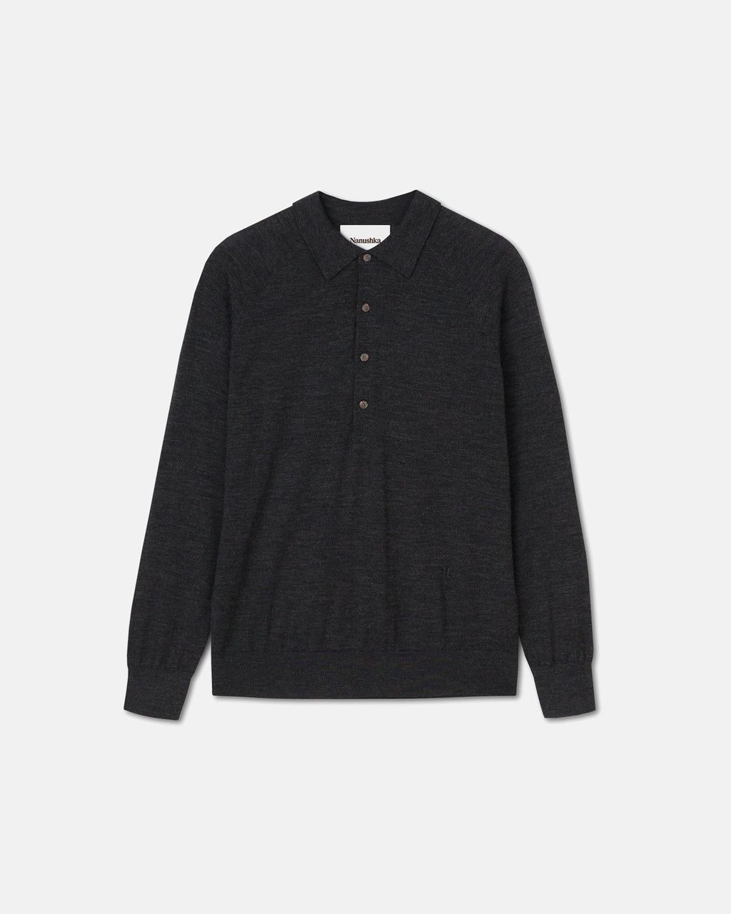 Plato - Merino wool shirt - Charcoal