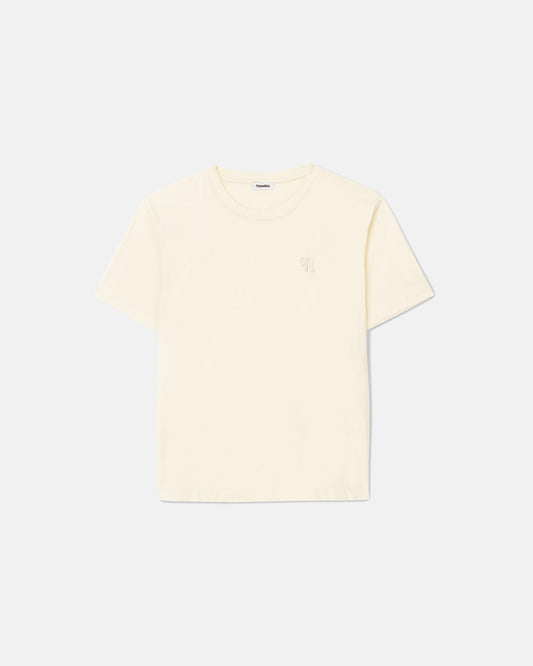 Reece - Organically Grown Cotton T-Shirt - Creme