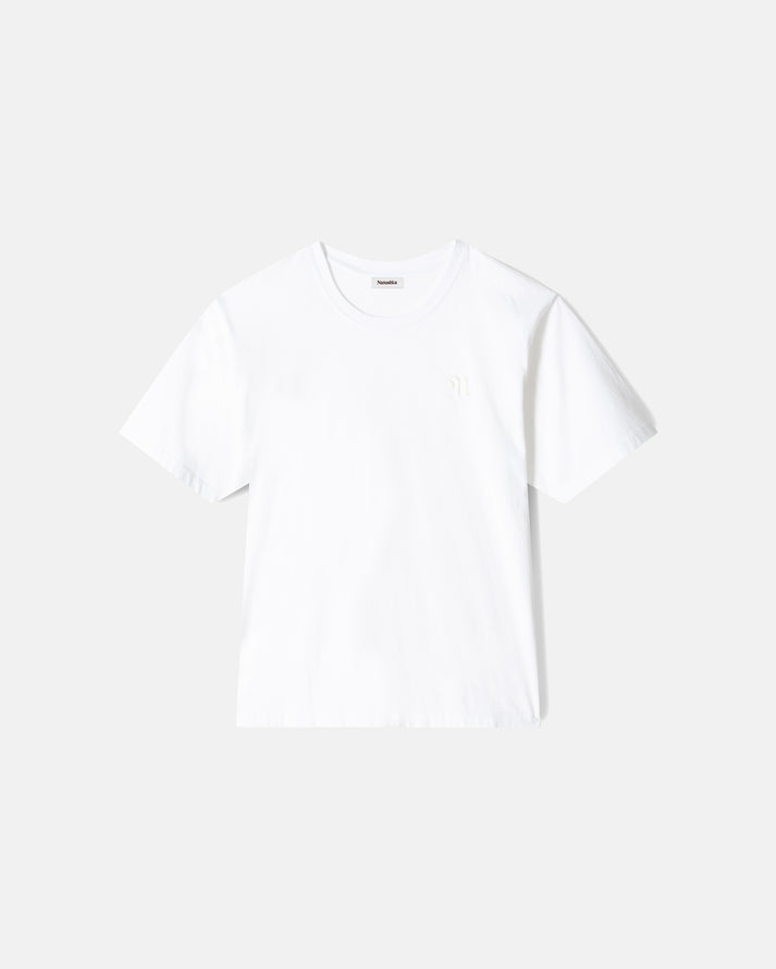 Reece - Logo T-Shirt - Offwhite – Nanushka