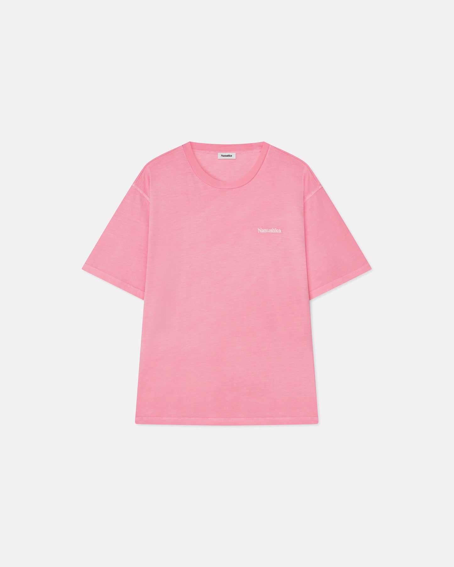 Reece - Organically Grown Cotton T-Shirt - Washed Pink Pf23