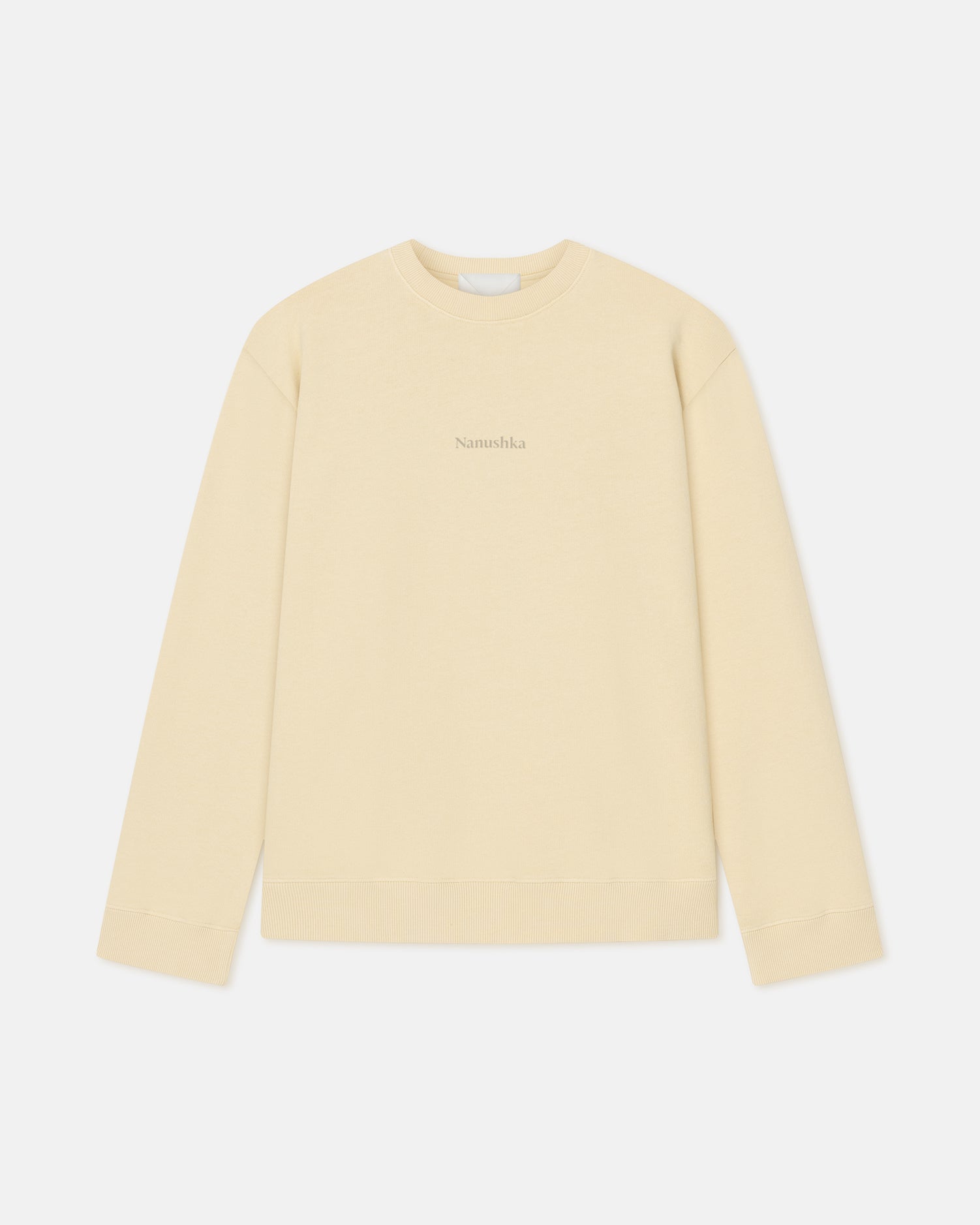 Remy - Printed Cotton-Fleece Sweatshirt - Creme/Black/Gingerbread Heart