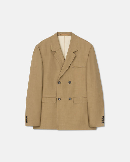 Renan - Ecovero™️ Double Breasted Blazer - Taupe Melange