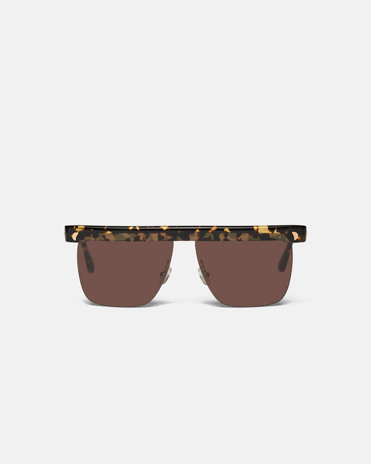 Rigel - Square-Frame Sunglasses - Brown Eyewear
